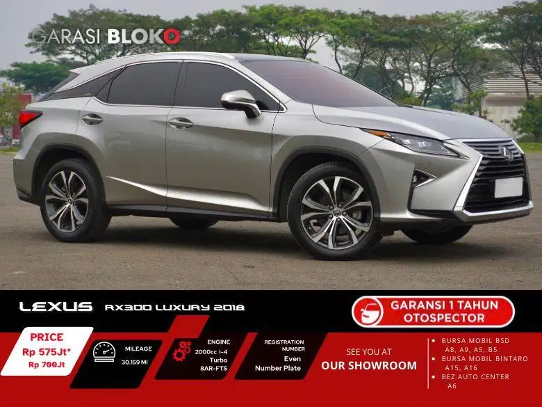 Lexus RX300 Luxury 2.0 2018