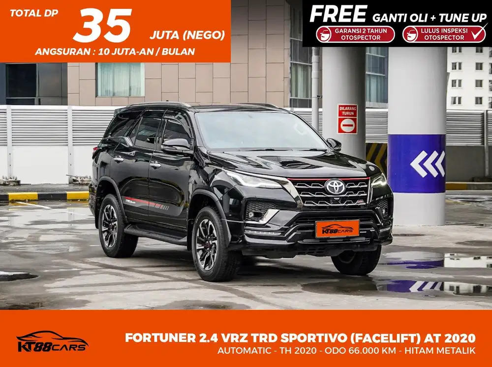 DP 35 Jt (Bergaransi) FORTUNER 2.4 VRZ TRD SPORTIVO (FACELIFT) AT 2020