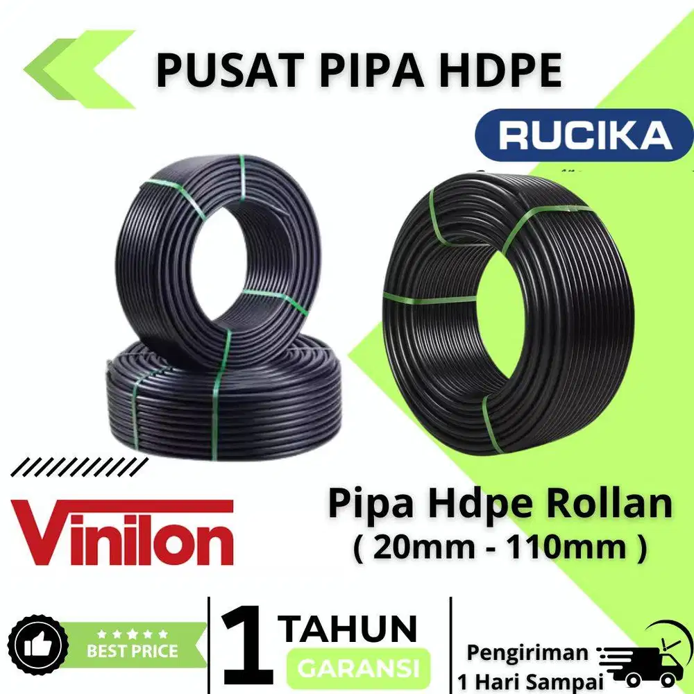 Pipa Hdpe 25mm Atau 3\4 Inch Rollan 100m PN 16