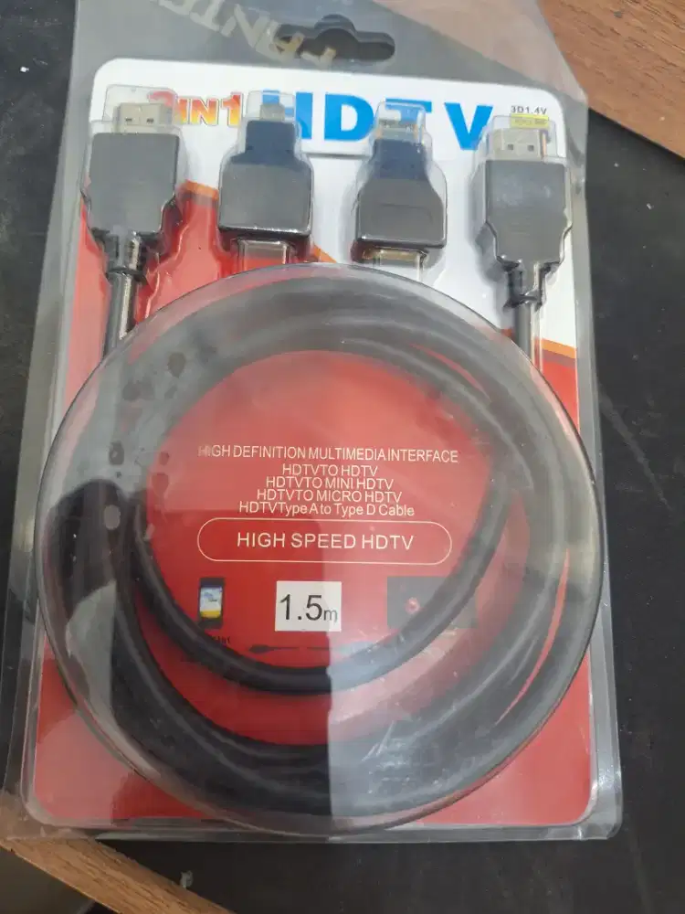 Kabel hdtv dengan macam colokan