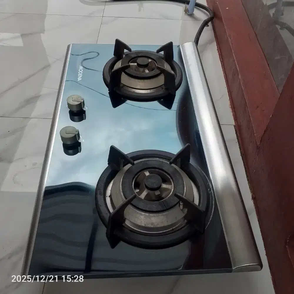 Kompor gas tanam modena 2tungku