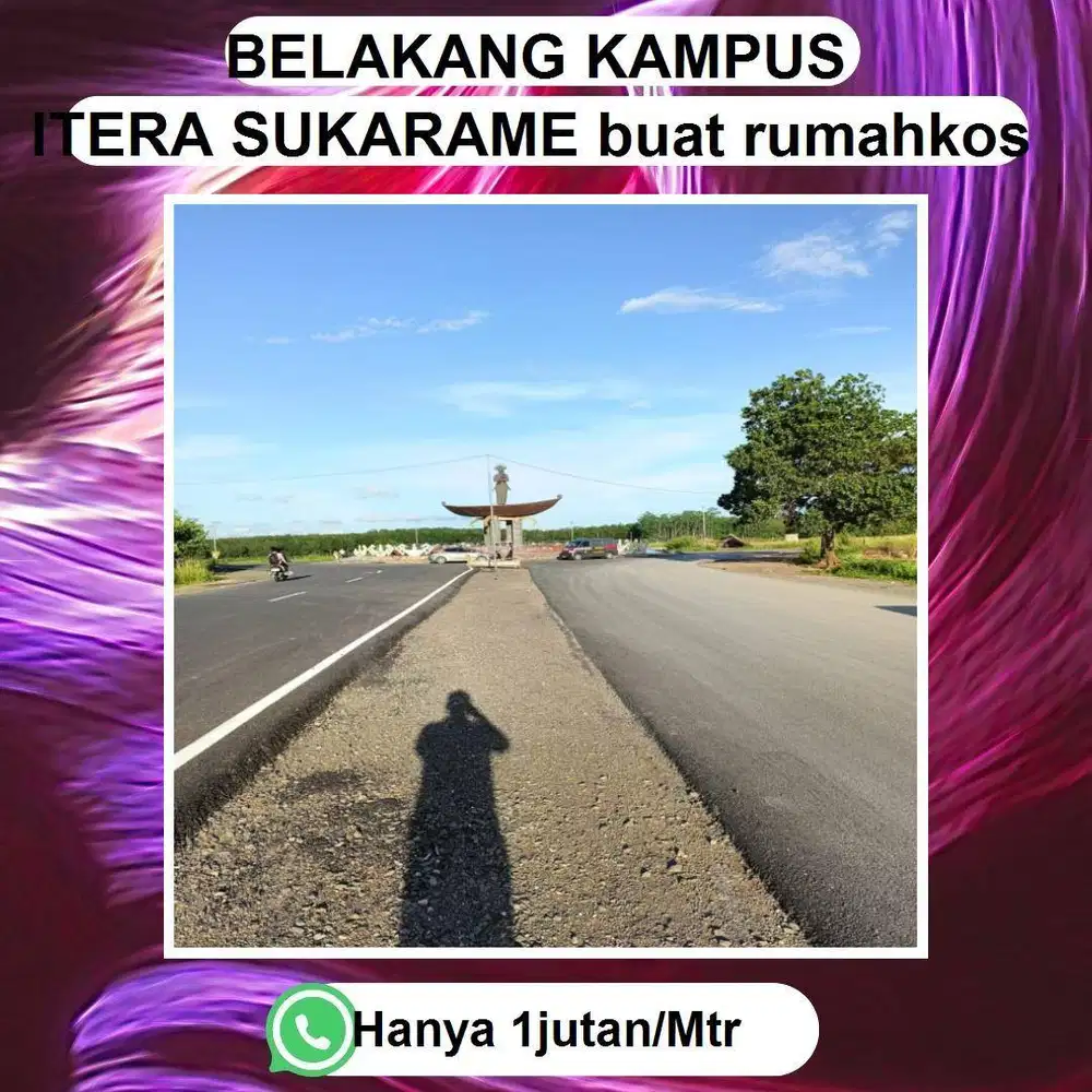 TANAH DEKAT 2 KAMPUS BANDAR LAMPUNG COCOK UNTUK BANGUN KOSAN MAHASISWA