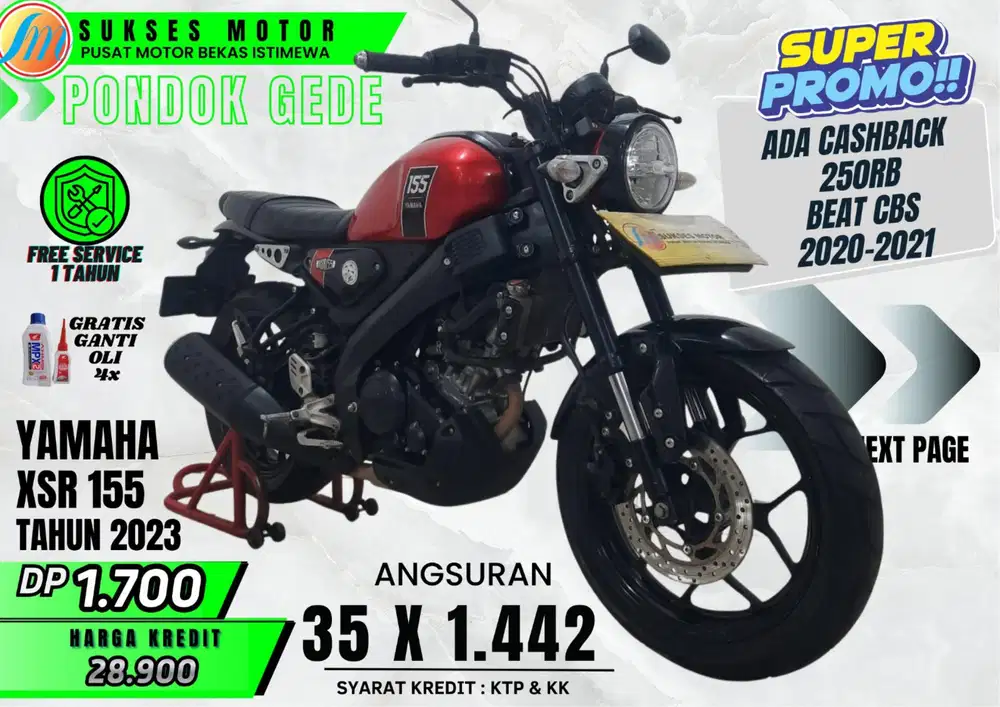 DP CUMA 1.7 DAPATKAN YAMAHA XSR 155 TH 2023 KM LOW ANGS RINGAN