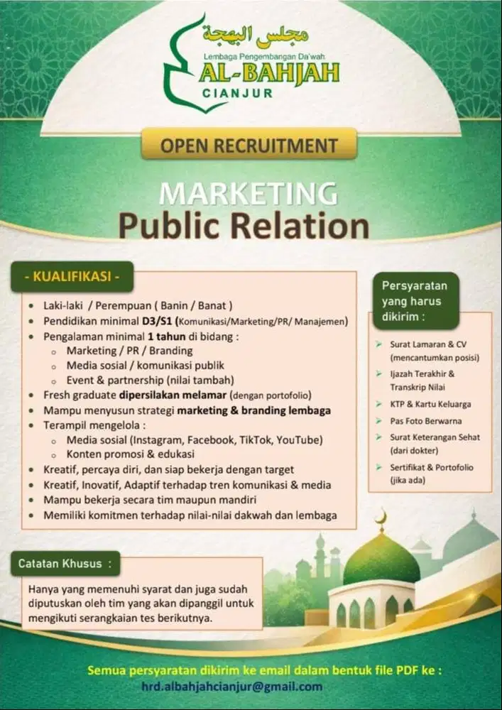 Mari Bergabung Bersama Al-Bahjah Cianjur Menapaki Jalan Rasulullah