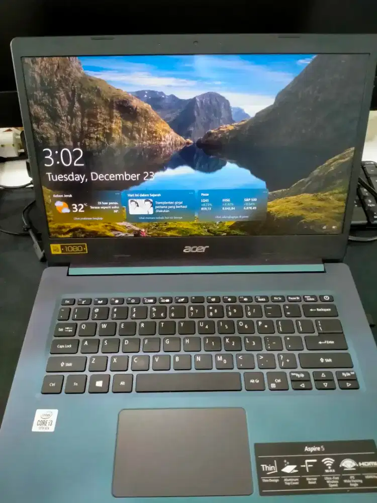 Laptop Acer aspire A514-53
Core i3 gen 10 
Ram ddr4 8gb 
M2 nvme 512gb