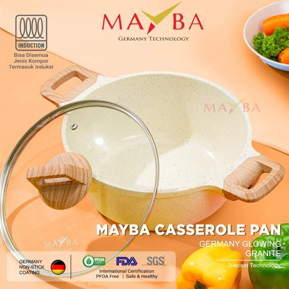 MAYBA INFINITY Casserole Glow Granite JERMAN – Dutch Oven / Stock Pot