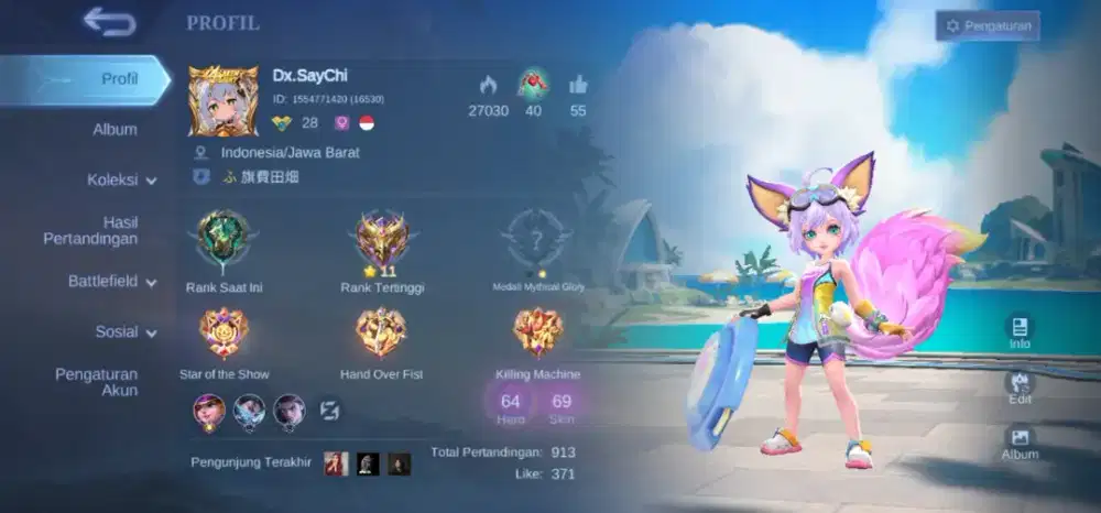 Forsell Account Mobile Legends