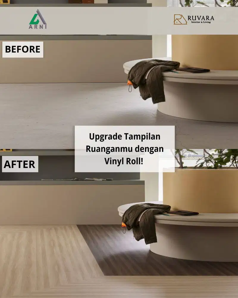 ARNI | Karpet Lantai Vinyl Gulungan Tebal 2mm Lantai Import Karpet