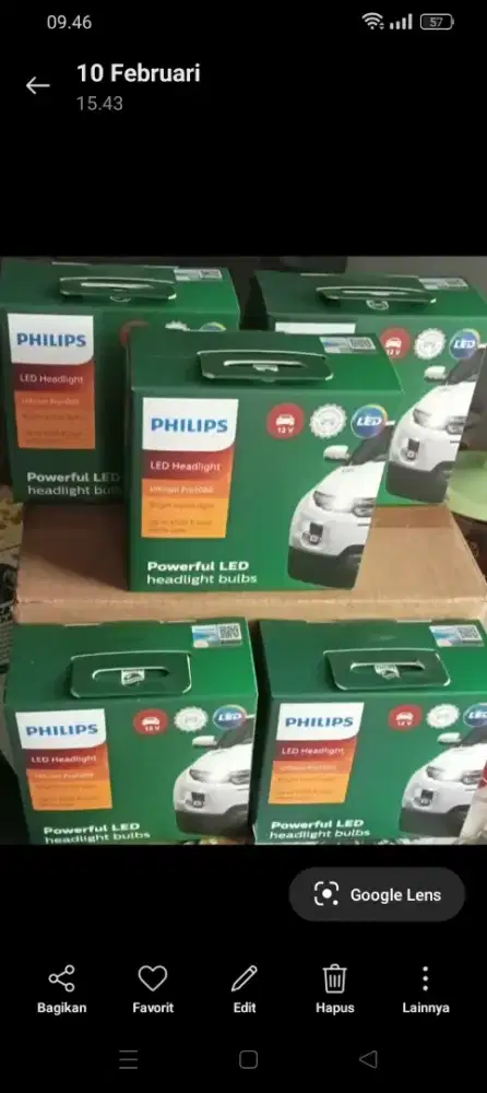 Lampu philip led putih trang