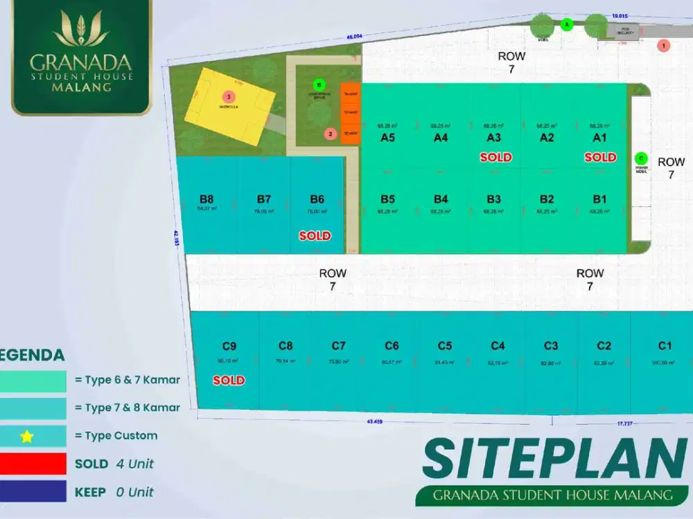 Dijual Rumah kost murah di Dau sumbersekar malang dekat UIN UMM Unisma Dinoyo