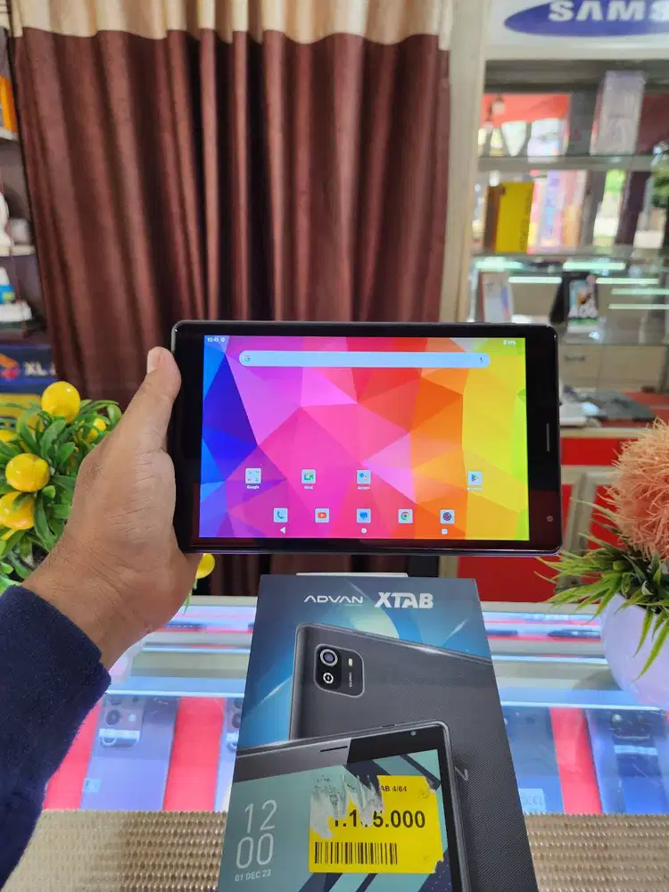 Tab Advan Xtab 8 Ram 4+4Gb/ 64Gb Dual SIM Card Fullset Mulus Bgaransi