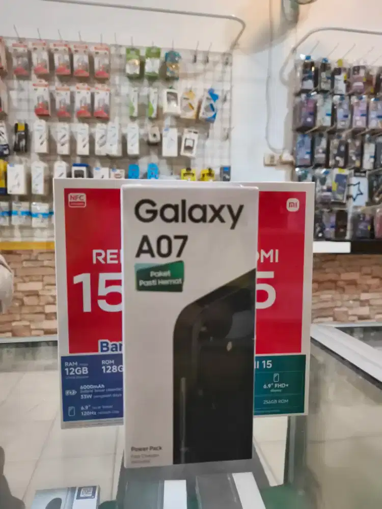 SAMSUNG A07 4/64GB POWER PACK (15W) GARANSI RESMI HARGA GLOSIR
