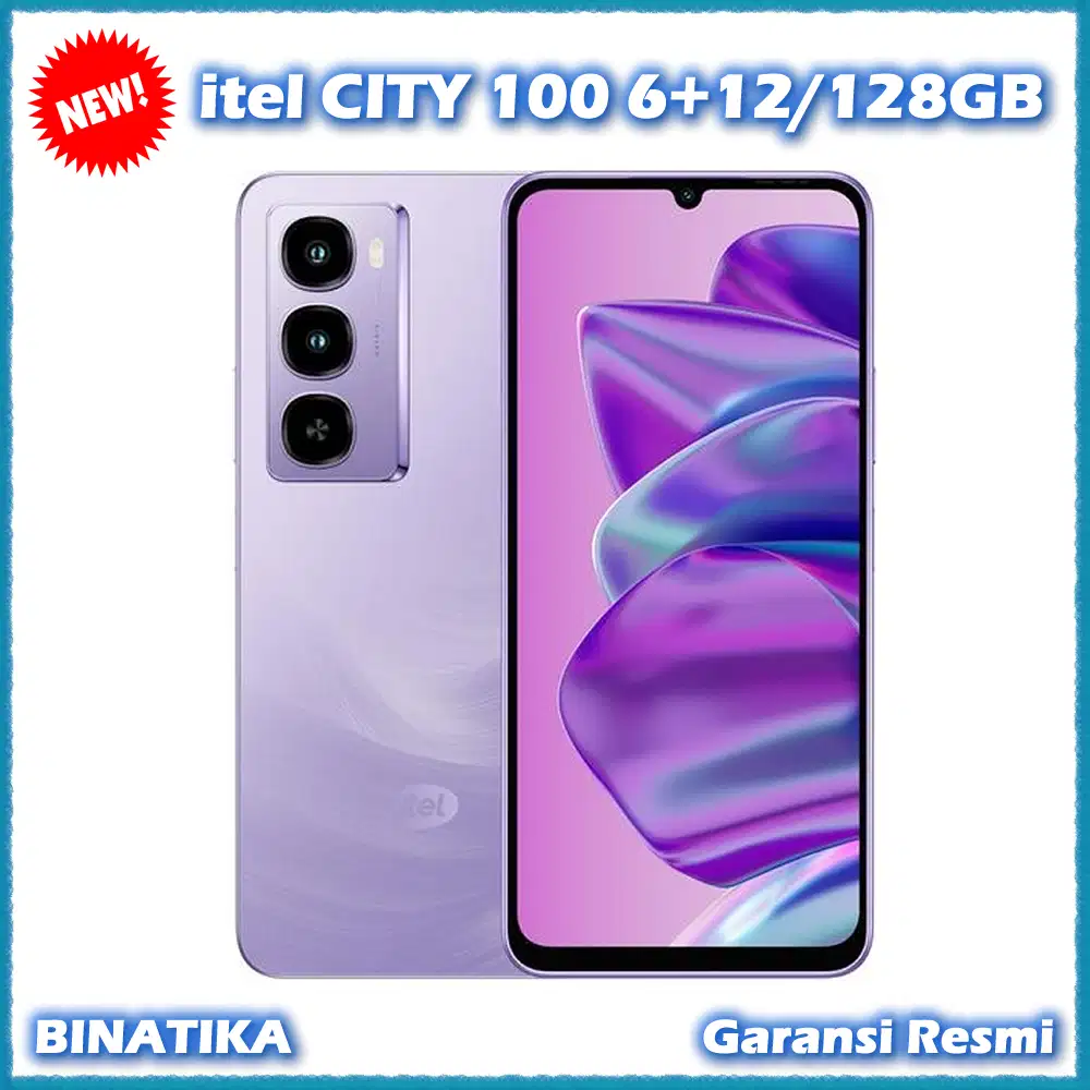 Baru - itel CITY 100 6+12/128GB Original Garansi Resmi