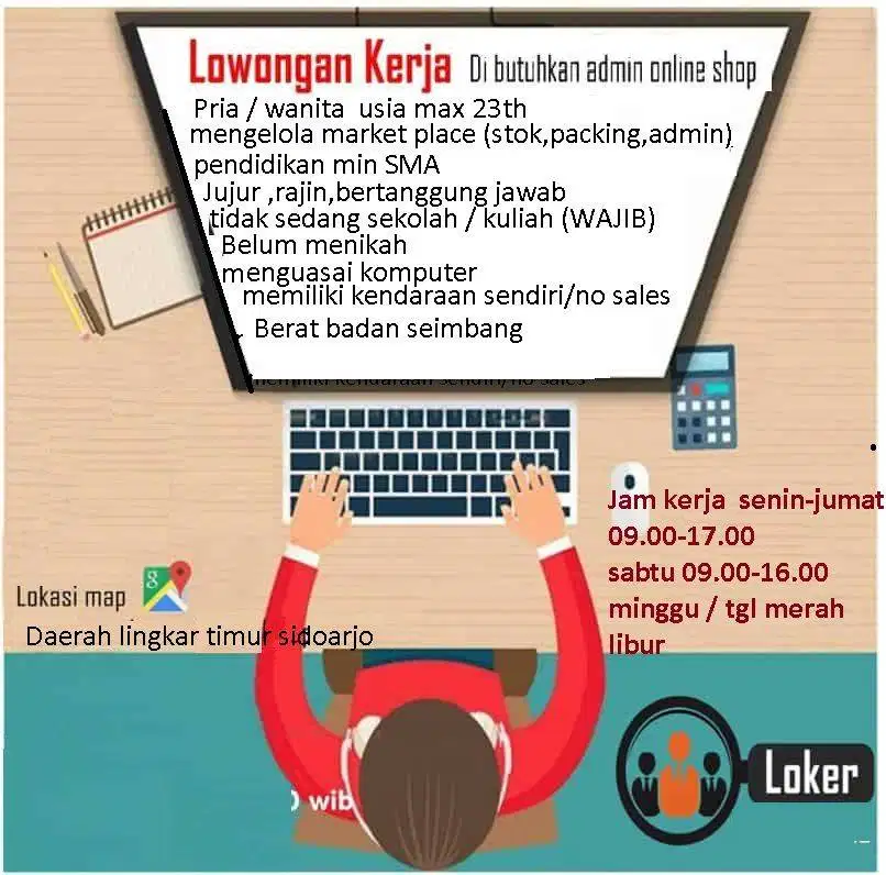 ADMINISTRASI PAKING TOKO ONLINE MARKET PLACE ONLINE SHOP