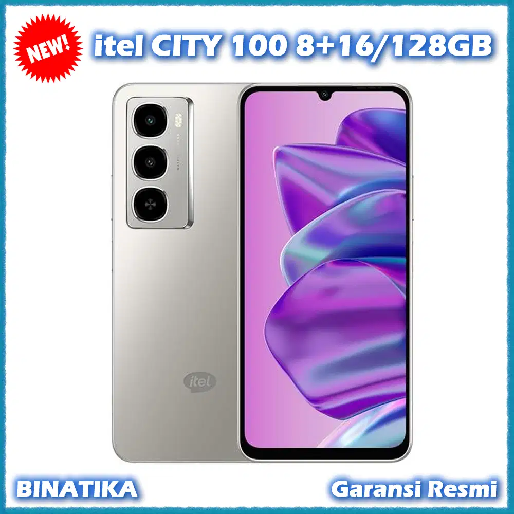 (Baru) itel CITY 100 RAM 24GB (8+16GB) ROM 128GB Ori Garansi Resmi