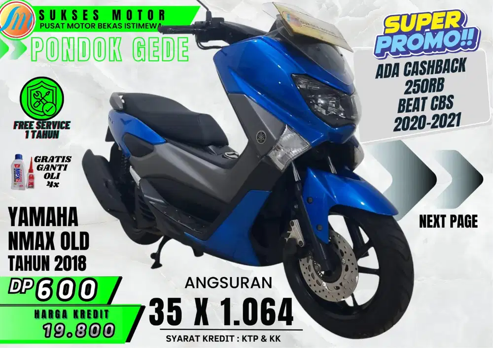 DP HANYA 600 NMAX TH 2018 SIKAT PROMONYA PROSES BY WAWA