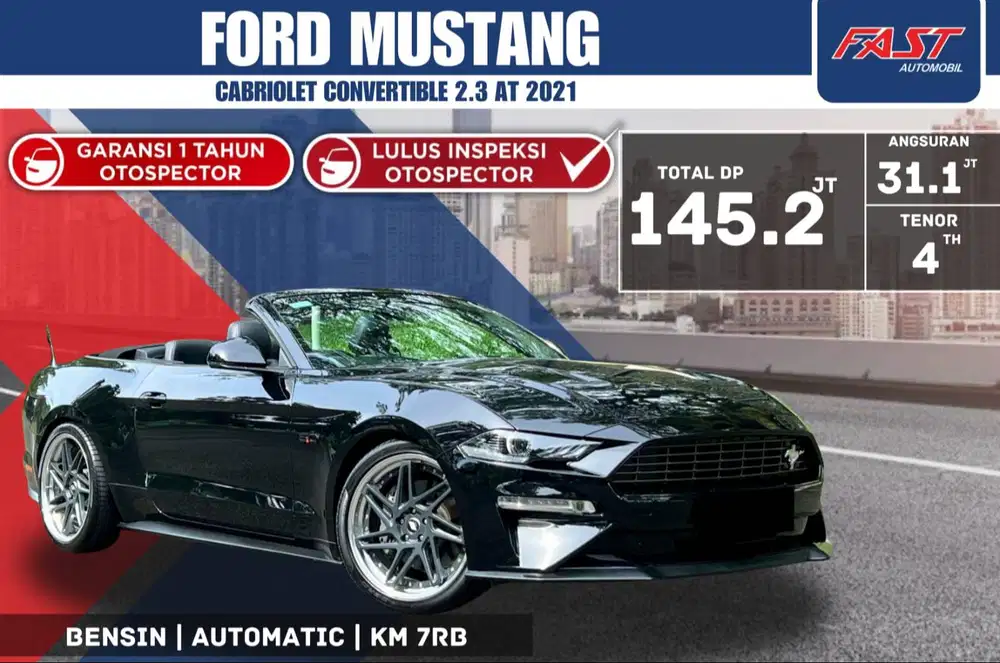FORD MUSTANG CABRIOLET CONVERTIBLE 2021 2.3 AT HIGH PERFORMANCE #F1ST