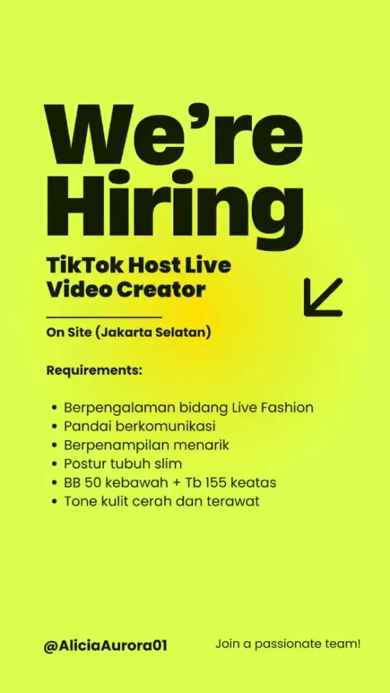 Host live Tiktok Fashion