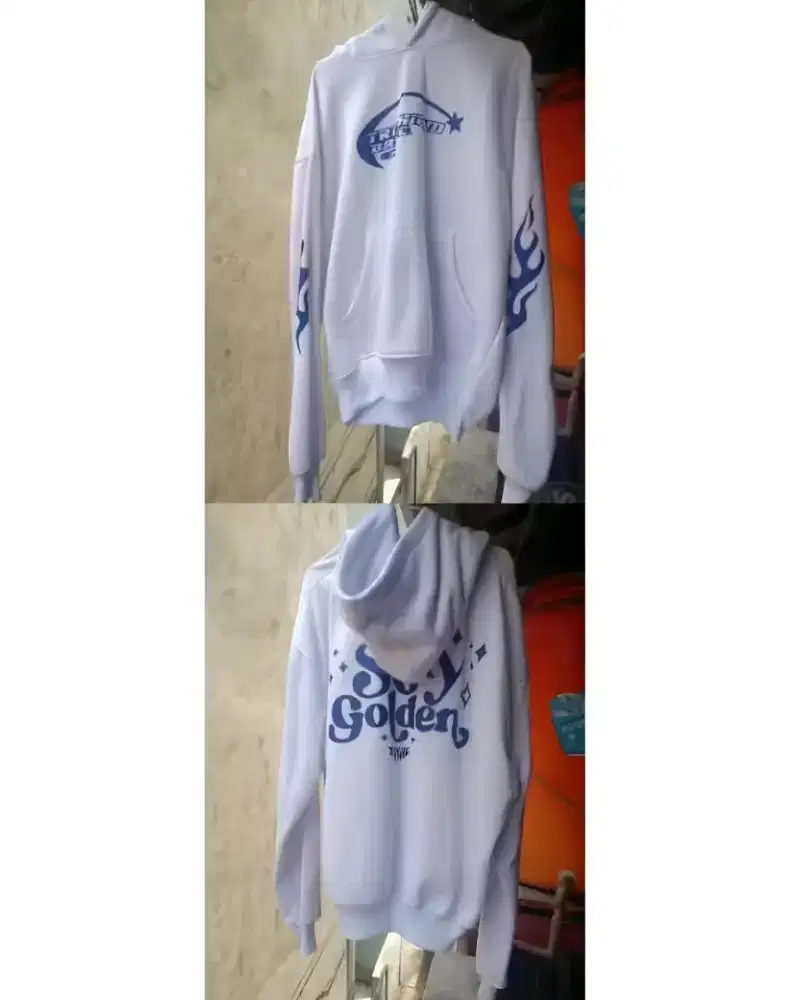 HOODIE BOXY STAY GOLDEN PRIA&WANITA BISA PAKAI UKURAN XXL