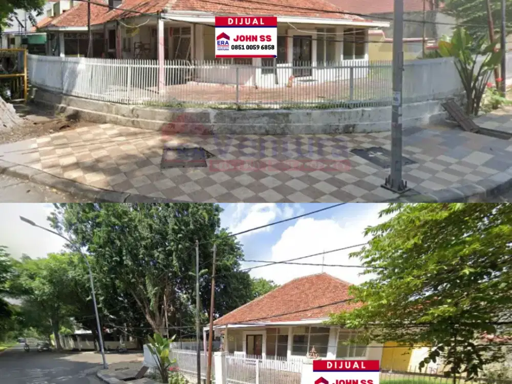 Dijual Rumah HOOK di Tengah Kota Pusat Kota Surabaya di Jaksa Agung Suprapto, dekat Alun-Alun Surabaya, Grand City. AMbengan, Genteng, Tegalsari, Tunj