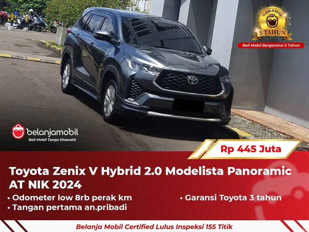 [ GARANSI 5TH ] Toyota Zenix V Hybrid 2.0 Modelista AT 2024 2025