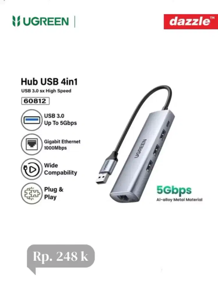Ugreen USB HUB 4IN1