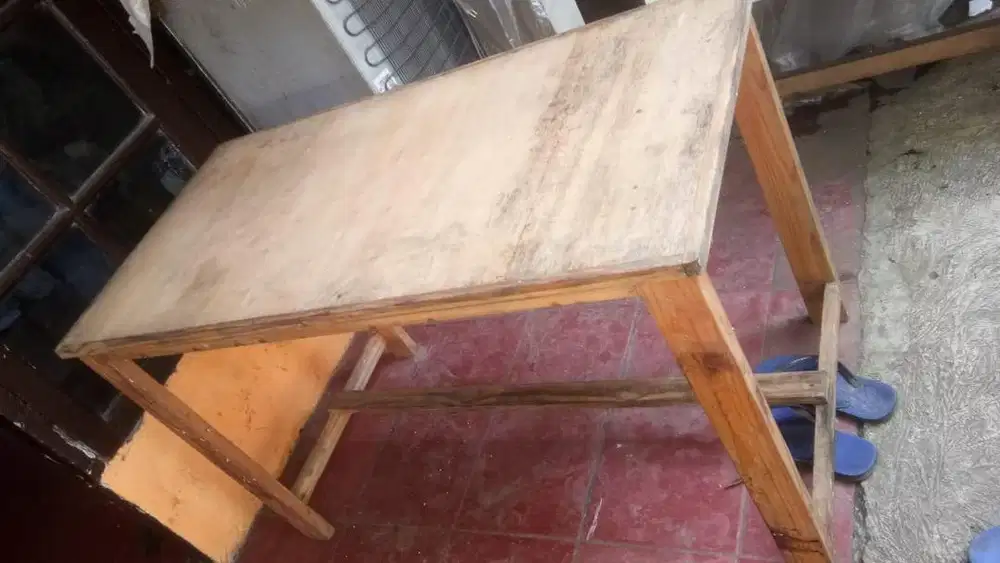 Dijual Meja Kayu Jati Belanda meja bakso mie ayam