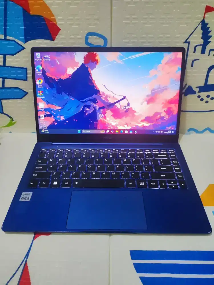 Infinix INBOOK X2 
Keyboard nyala Core i3 Gen 10
Ram 4 GB
SSD 256 GB