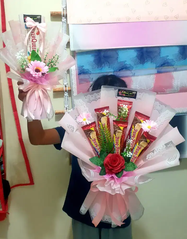 Buket uang boneka snack hijab dll paling murah dan cantik