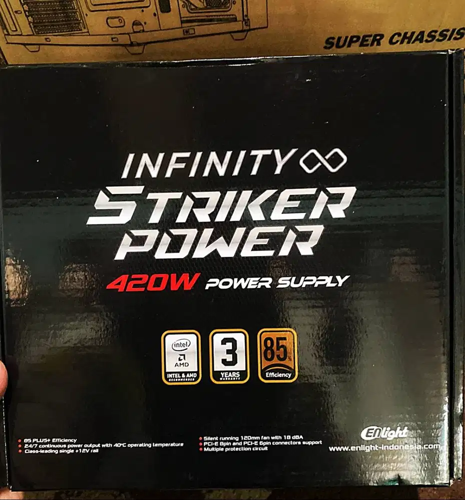 [PAKET] Casing Daemon S6 + PSU Infinity Striker 420W | SIAP RAKIT!