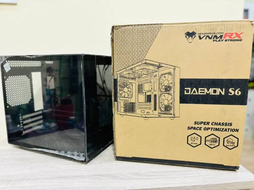 [PAKET] Casing Daemon S6 + PSU Infinity Striker 420W | SIAP RAKIT!