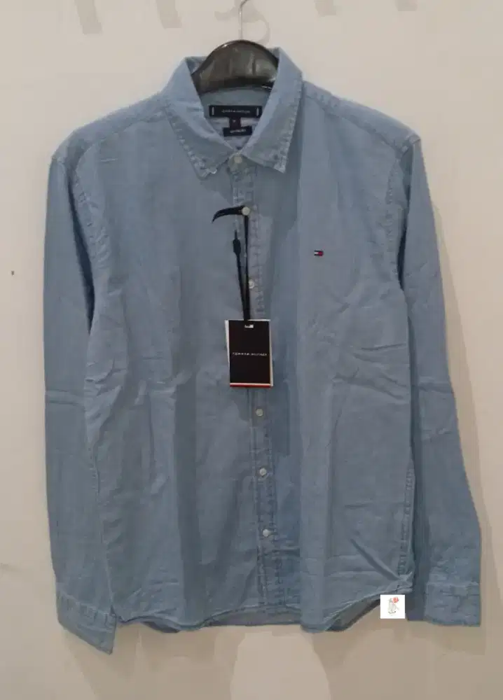 TOMMY HILFIGER KEMEJA MOTIF DENIM