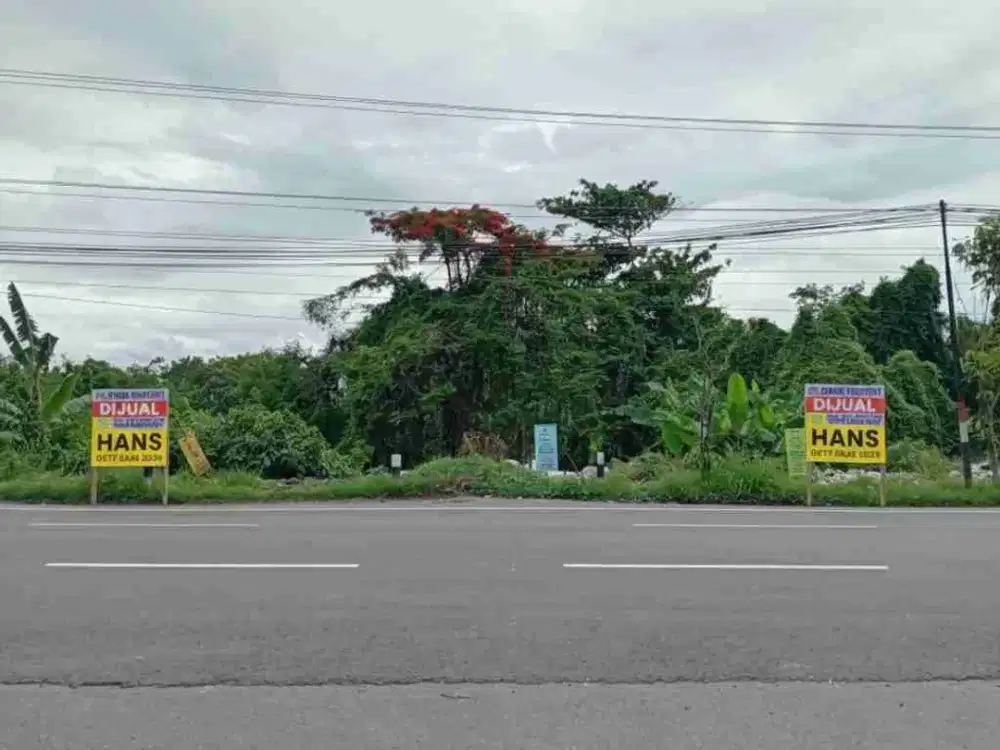 Jual cepat tanah kavling siap bangun strategis pinggir jalan raya