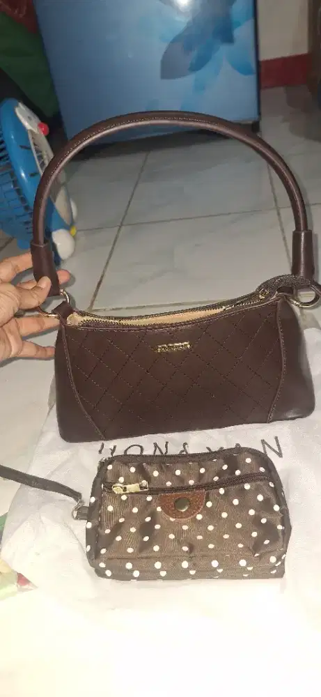 Shoulder Bag merk HON & YAN ( Brown)
