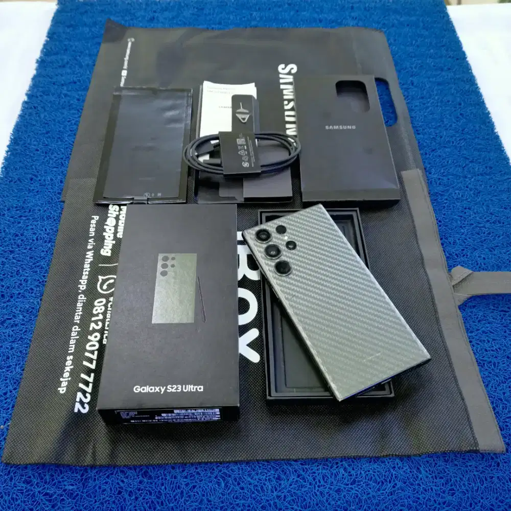 Samsung Galaxy S23 Ultra 12-256gb 99,9% msh kyk baru Ex grs resmi sein
