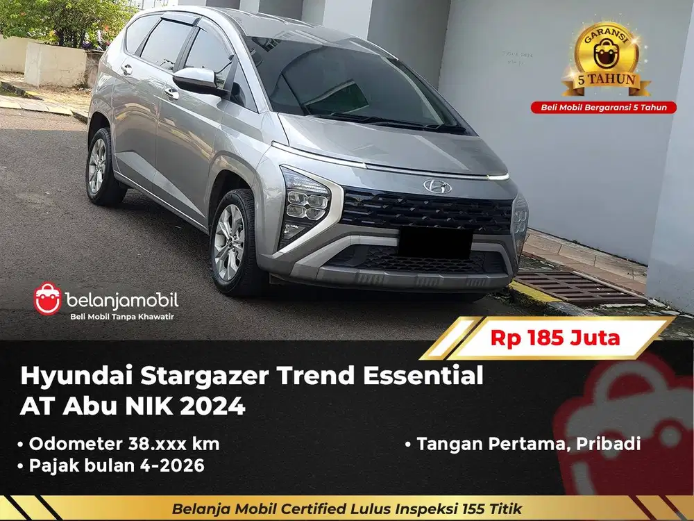 [ GARANSI 5TH ] Hyundai Stargazer Trend Essential AT 2024/2025