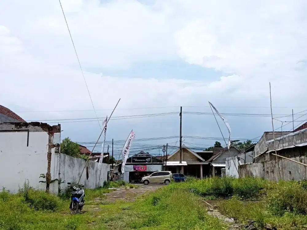 Tanah Di Pinggir Jalan 6 Menit GOr Ken Arok Sertifikat SHM Akses Jalan Lebar