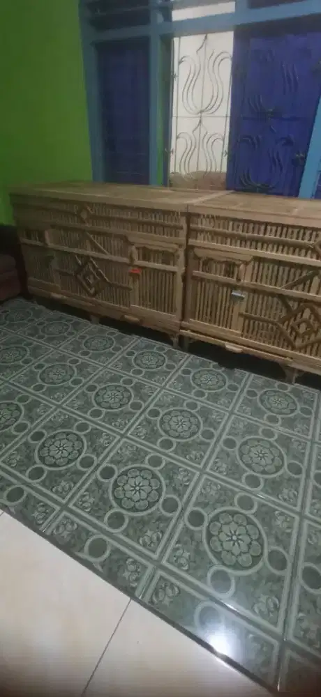 Kandang ayam dengan slorokan kotoran