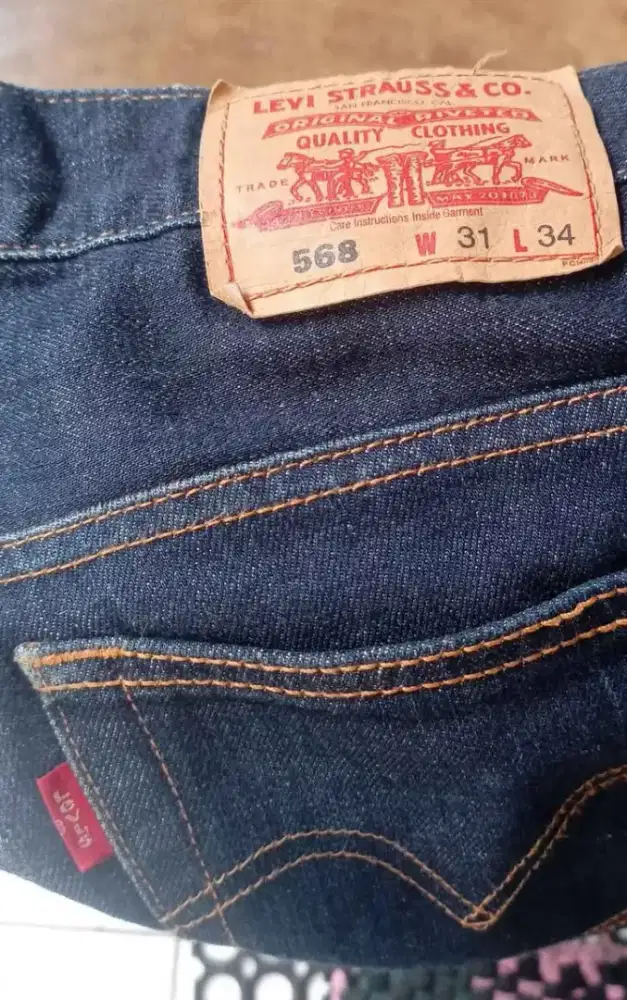 Celana Levis 568 Original warna Biru Tua