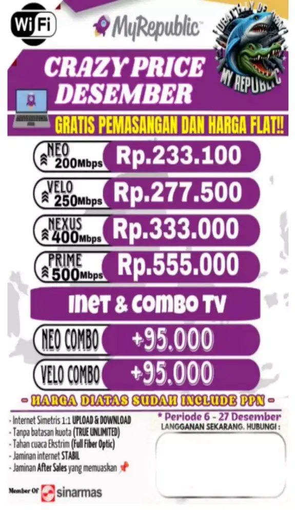 Info dan pendaftaran wifi myrepublic