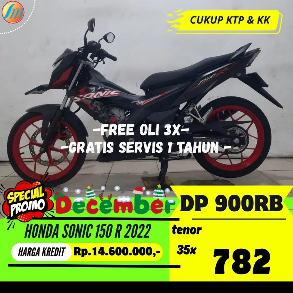 DP HANYA 900RB HONDA SONIC 150R 2022 ANGSURAN SANGAT RINGAN