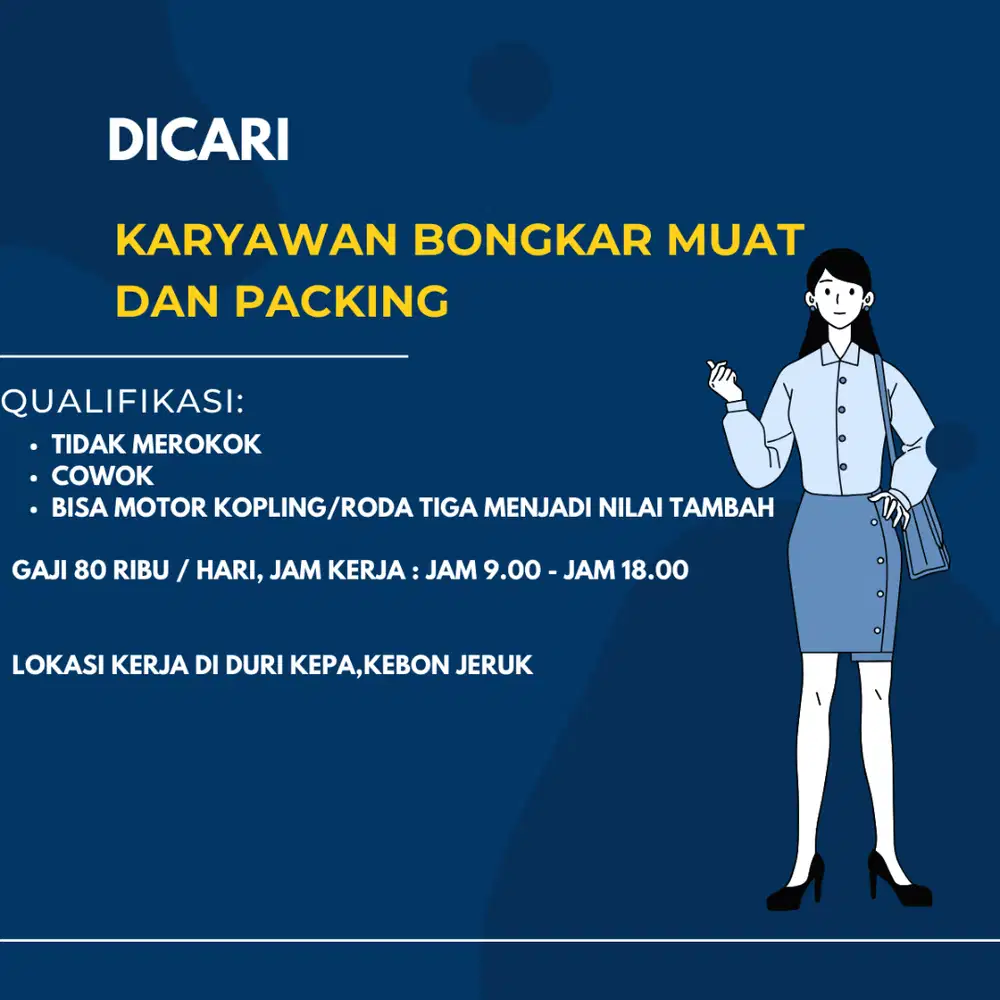 Karyawan Packing dan Bongkar Muat