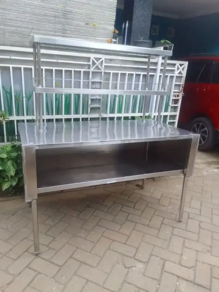 Meja 2susun ukuran 200x70x95 ukuran upershlef 180x35x70