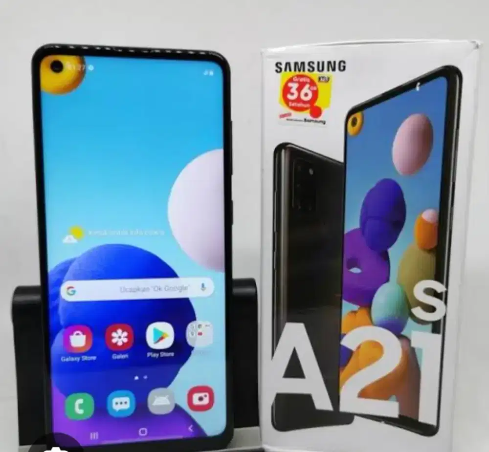 Murah hp Samsung A21s 3/32 lkp mulus normal