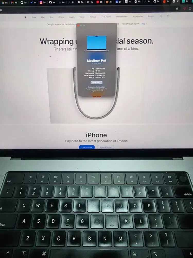 Dijual Macbook Pro M1 Pro 16GB/512GB Terawat