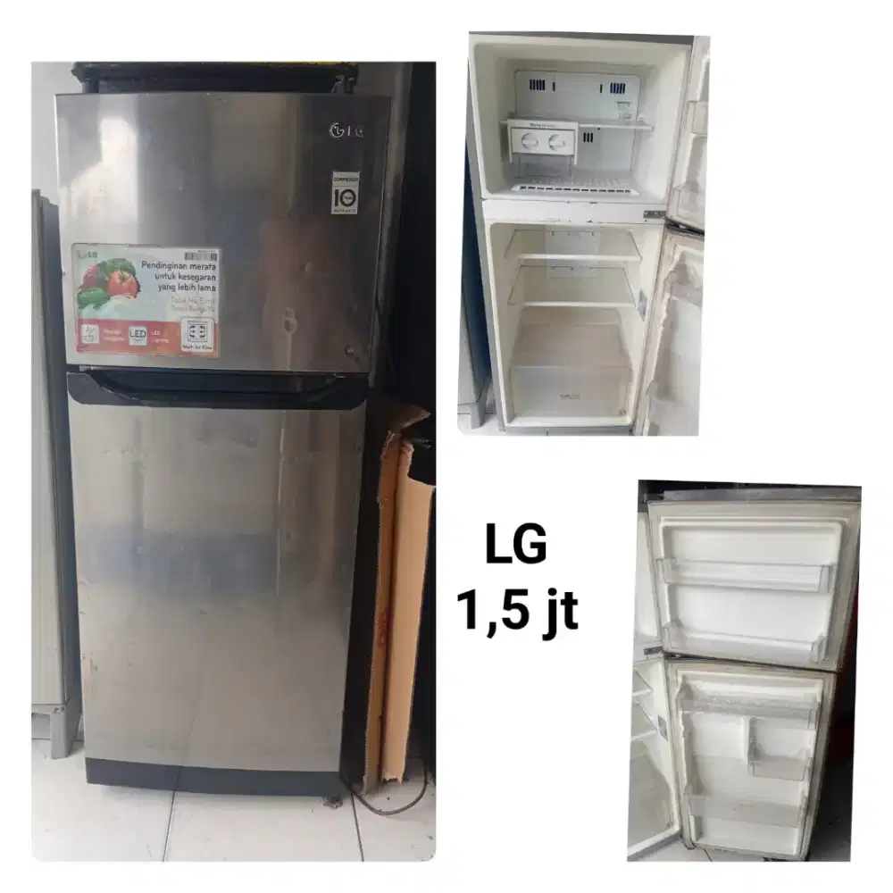 Kulkas 2 pintu .seken bergaransi