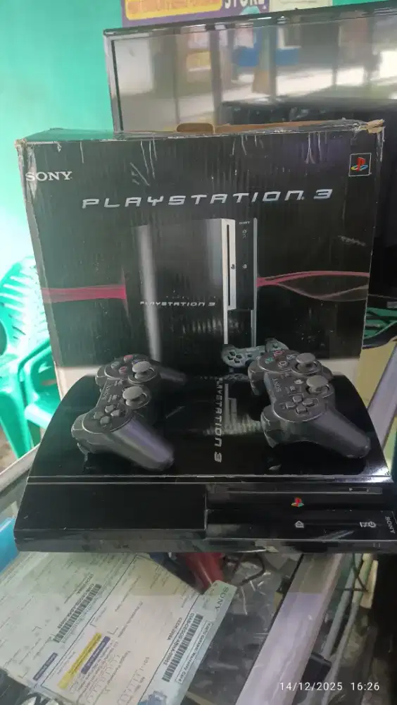 PS3 fat hardisk 120gb full game bola Ter update gembox 26