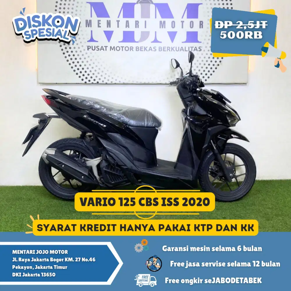 VARIO 125 CBS ISS 2020 DP 500RIBU PAJAK PANJANG! MENTARI JOJO MOTOR