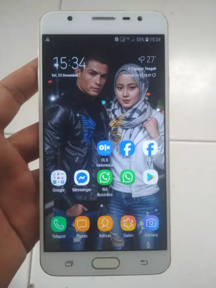 Samsung galaxy J7 prime 4G 3/32 layar 5.5 inchi tt/barter