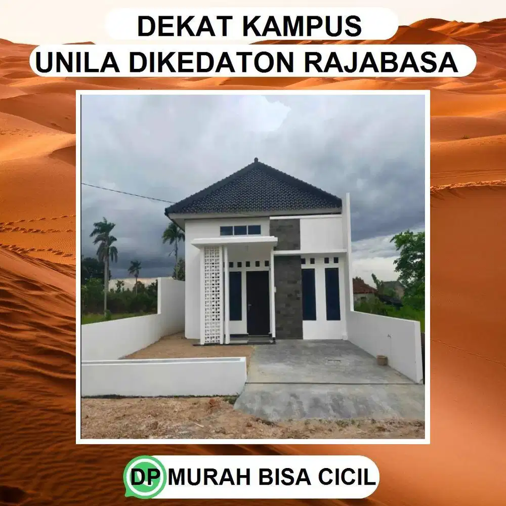 PERUMAHAN DEKAT KAMPUS POLINELA DAN UNILA AKSES PINGGIR JALAN UTAMA